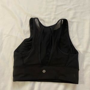 Lululemon mesh black crop top